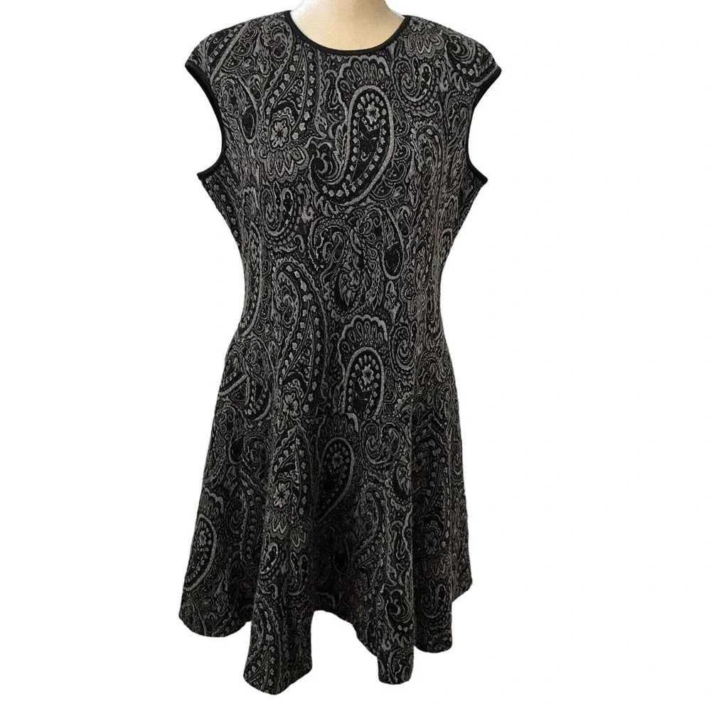 Gabby Skye Paisley Mini Dress Women 14